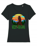 Bigfoot West Virginia Tricou mânecă scurtă guler larg fitted Damă Expresser