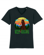 Bigfoot West Virginia Tricou mânecă scurtă guler V Bărbat Presenter