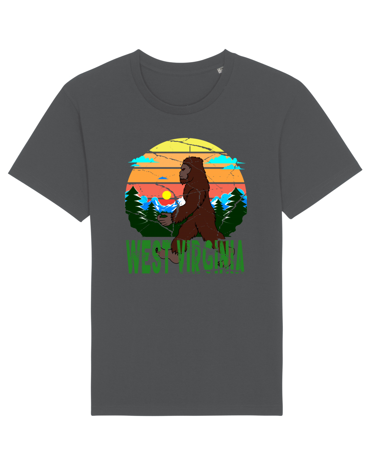 Tricou mânecă scurtă Unisex Rocker Anthracite