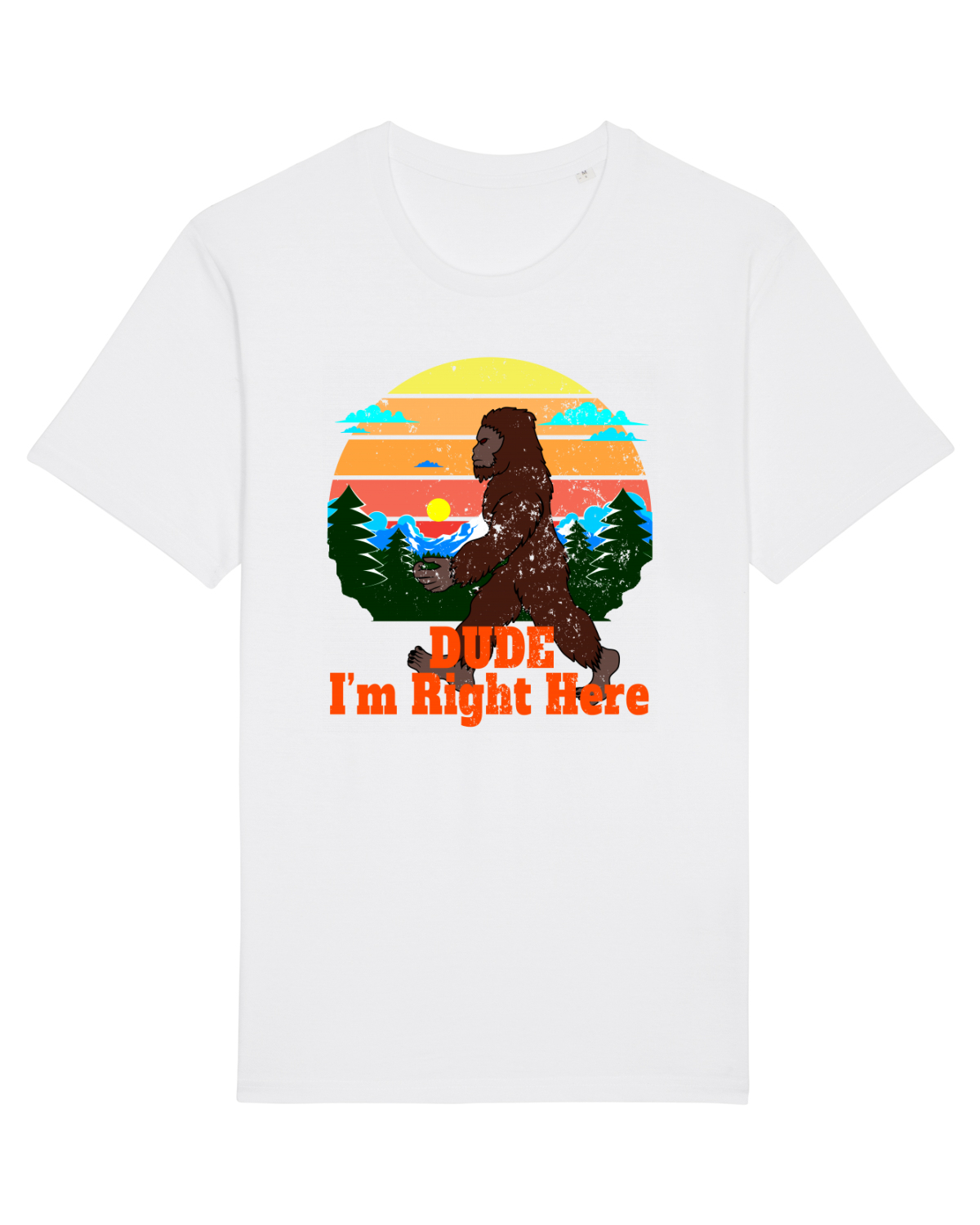 Tricou mânecă scurtă Unisex Rocker White