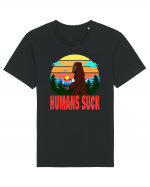 Humans Suck Retro Bigfoot Tricou mânecă scurtă Unisex Rocker