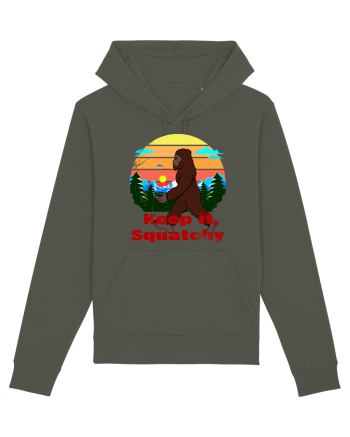 Keep It Squatchy Retro Bigfoot Khaki