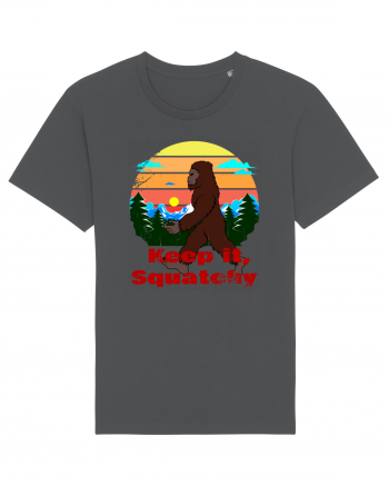 Keep It Squatchy Retro Bigfoot Anthracite