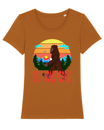 Stay Home People Retro Style Roasted Orange