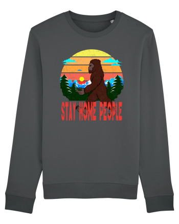 Stay Home People Retro Style Anthracite