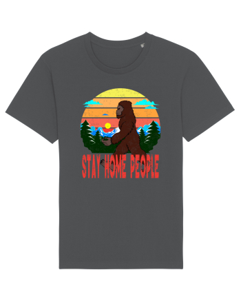 Stay Home People Retro Style Anthracite