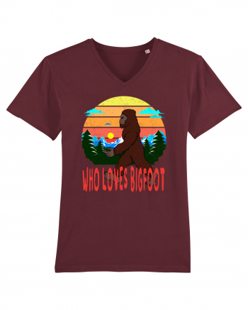 Who Loves Bigfoot Burgundy
