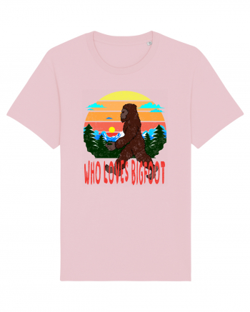 Who Loves Bigfoot Cotton Pink