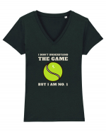 Nu Ințeleg Jocul, Dar Eu Sunt No.1, Tenis Tricou mânecă scurtă guler V Damă Evoker