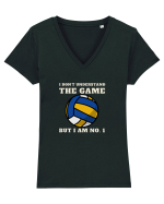 Nu Ințeleg Jocul, Dar Eu Sunt No.1, Volei Tricou mânecă scurtă guler V Damă Evoker