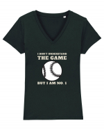 Nu Ințeleg Jocul, Dar Eu Sunt No.1, Baseball Tricou mânecă scurtă guler V Damă Evoker
