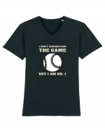 Nu Ințeleg Jocul, Dar Eu Sunt No.1, Baseball Tricou mânecă scurtă guler V Bărbat Presenter
