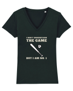 Nu Ințeleg Jocul, Dar Eu Sunt No.1, Baseball Tricou mânecă scurtă guler V Damă Evoker