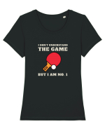 Nu Ințeleg Jocul, Dar Eu Sunt No.1, Tenis De Masa Tricou mânecă scurtă guler larg fitted Damă Expresser