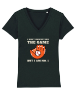 Nu Ințeleg Jocul, Dar Eu Sunt No.1, Baseball Tricou mânecă scurtă guler V Damă Evoker