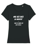 Nu Ies Des La Agata, Dar Si Cand Ies Agat Rufele Tricou mânecă scurtă guler larg fitted Damă Expresser
