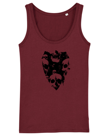 Skull Shield Burgundy