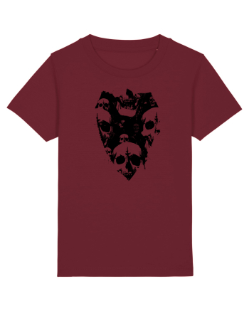 Skull Shield Burgundy