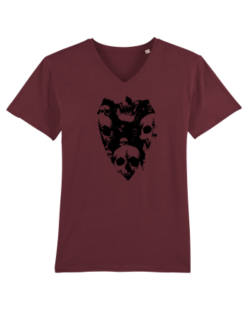 Skull Shield Burgundy