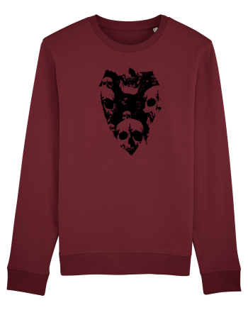 Skull Shield Burgundy