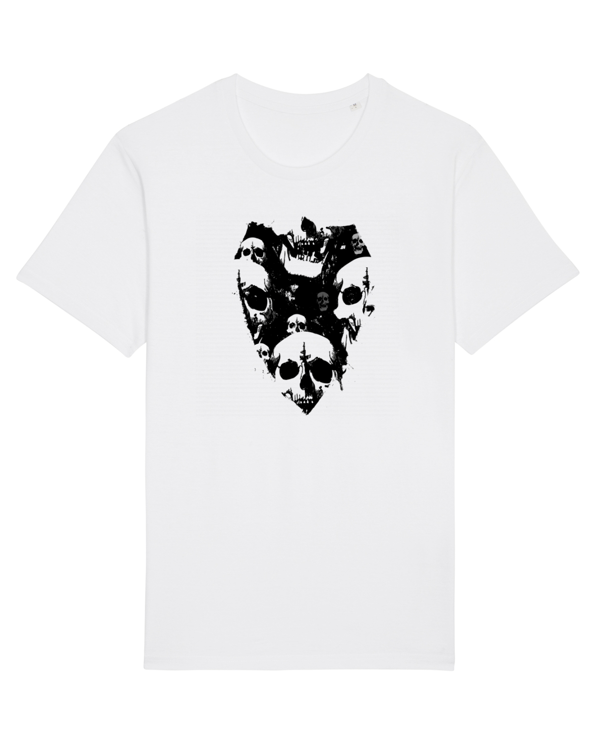 Tricou mânecă scurtă Unisex Rocker White