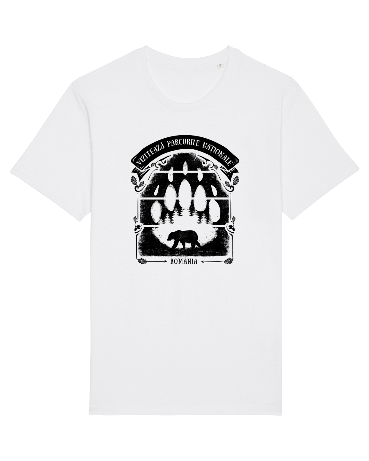 Tricou mânecă scurtă Unisex Rocker White