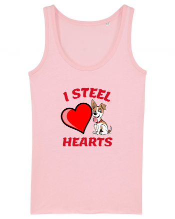 „Eu Fur Inimi” Îndrăgostiți Cotton Pink