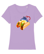 Tacos lover Tricou mânecă scurtă guler larg fitted Damă Expresser