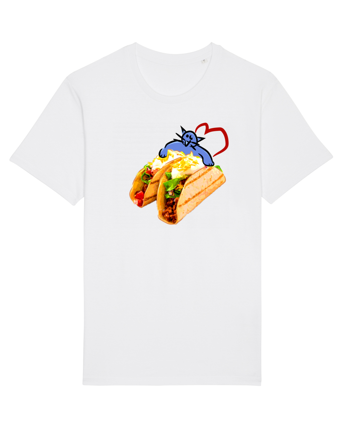 Tricou mânecă scurtă Unisex Rocker White