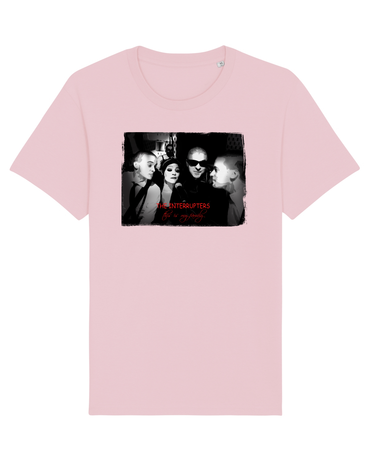 Tricou mânecă scurtă Unisex Rocker Cotton Pink