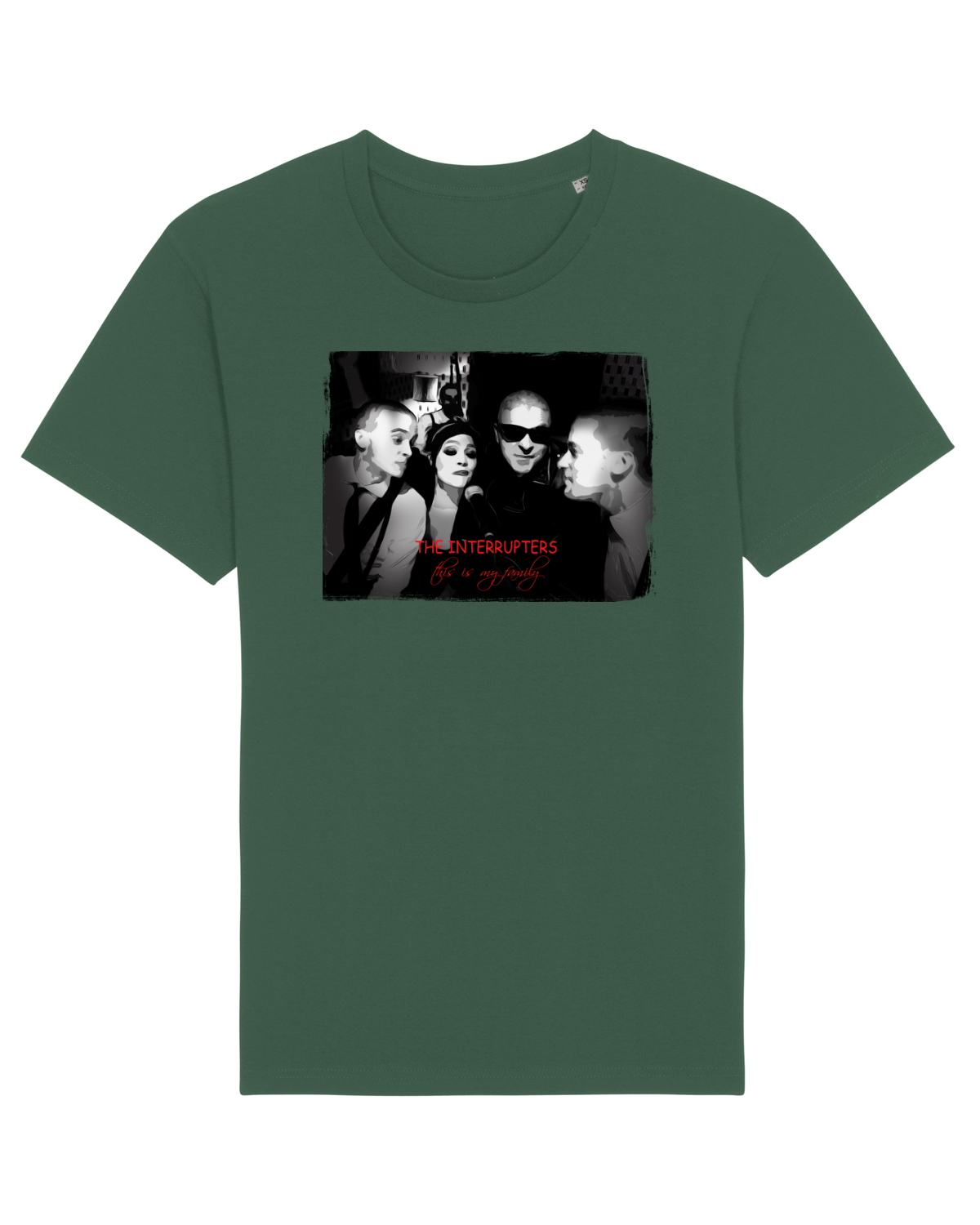 Tricou mânecă scurtă Unisex Rocker Bottle Green