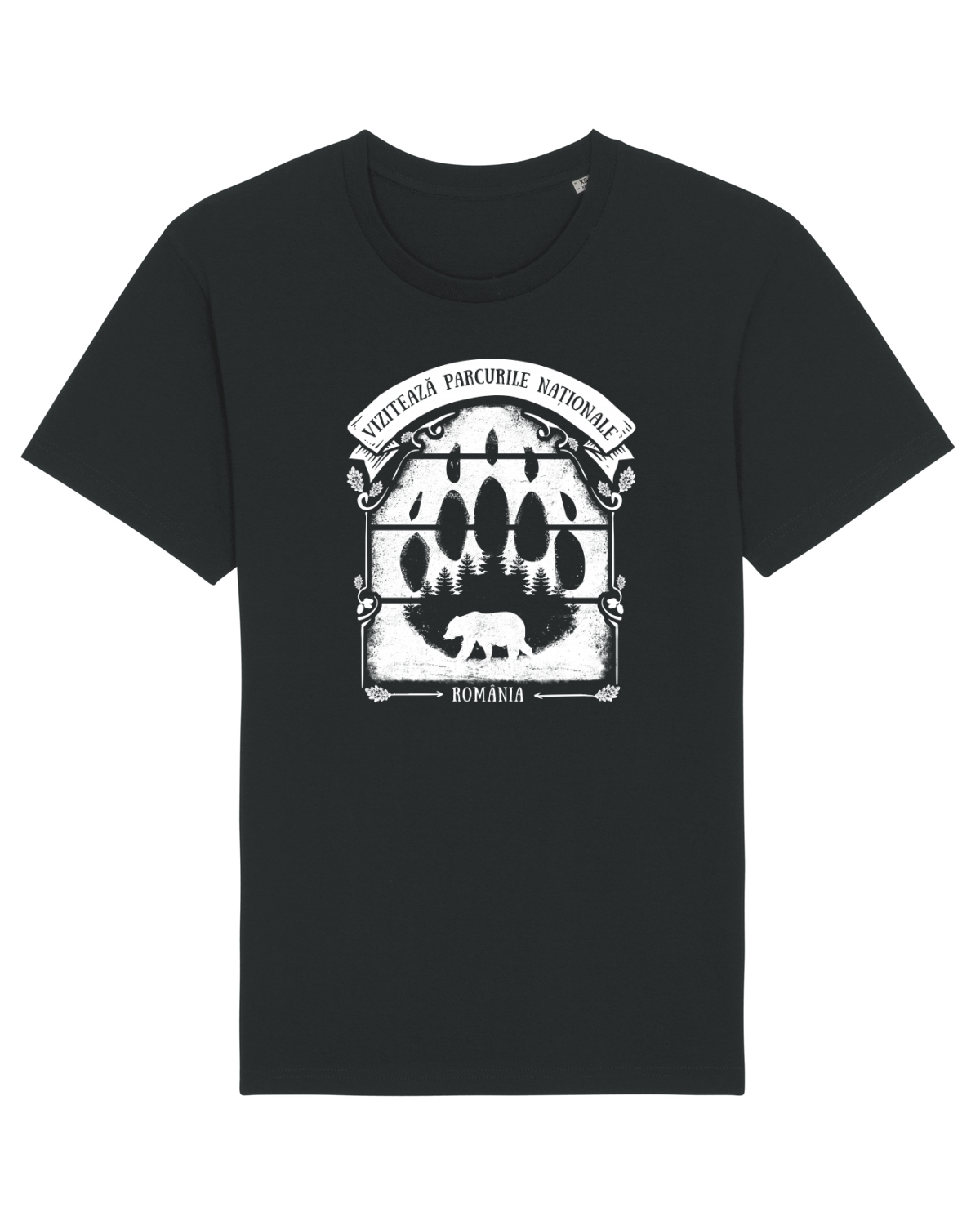 Tricou mânecă scurtă Unisex Rocker Black