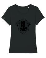 Camera Crest Tricou mânecă scurtă guler larg fitted Damă Expresser