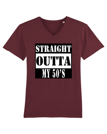 Straight Outta My 50s Burgundy