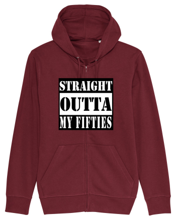 Straight Outta My Fifties Burgundy