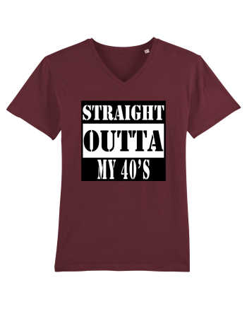 Straight Outta My 40s Burgundy