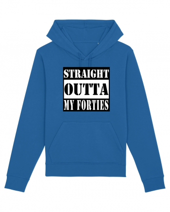 Straight Outta My Forties Royal Blue
