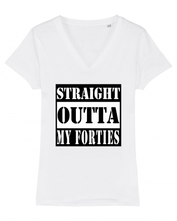 Straight Outta My Forties White
