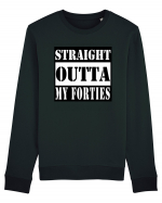 Straight Outta My Forties Bluză mânecă lungă Unisex Rise