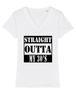 Straight Outta My 30s Tricou mânecă scurtă guler V Damă Evoker