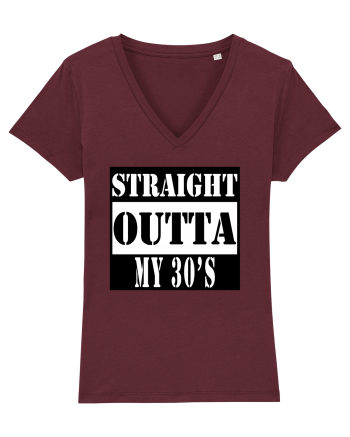 Straight Outta My 30s Burgundy