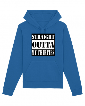 Straight Outta My Thirties Royal Blue