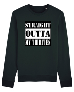 Straight Outta My Thirties Bluză mânecă lungă Unisex Rise