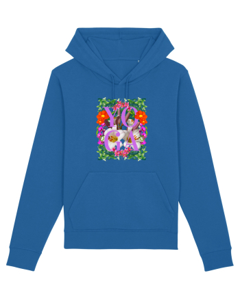 Yoga Este Sportul Meu Favorit Design Cu Flori Royal Blue