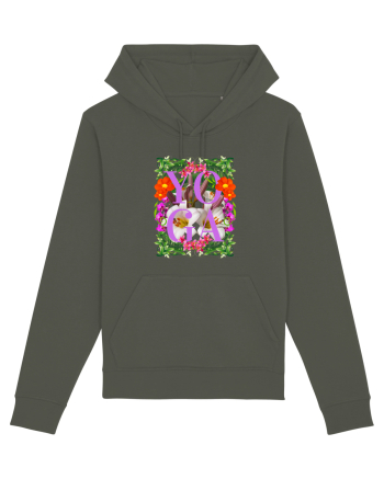 Yoga Este Sportul Meu Favorit Design Cu Flori Khaki