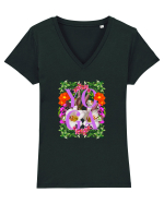 Yoga Este Sportul Meu Favorit Design Cu Flori Tricou mânecă scurtă guler V Damă Evoker