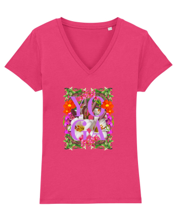 Yoga Este Sportul Meu Favorit Design Cu Flori Raspberry