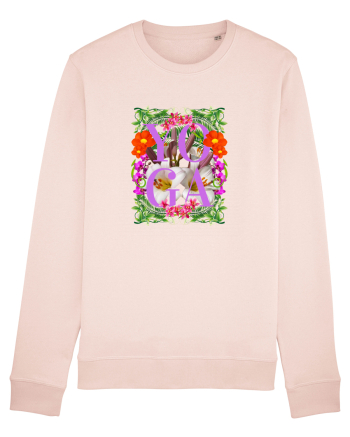 Yoga Este Sportul Meu Favorit Design Cu Flori Candy Pink
