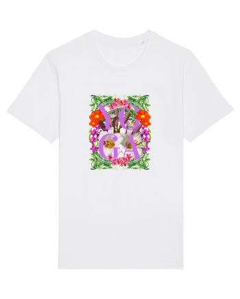 Yoga Este Sportul Meu Favorit Design Cu Flori White