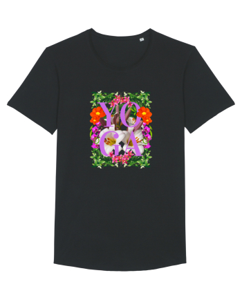 Yoga Este Sportul Meu Favorit Design Cu Flori Black